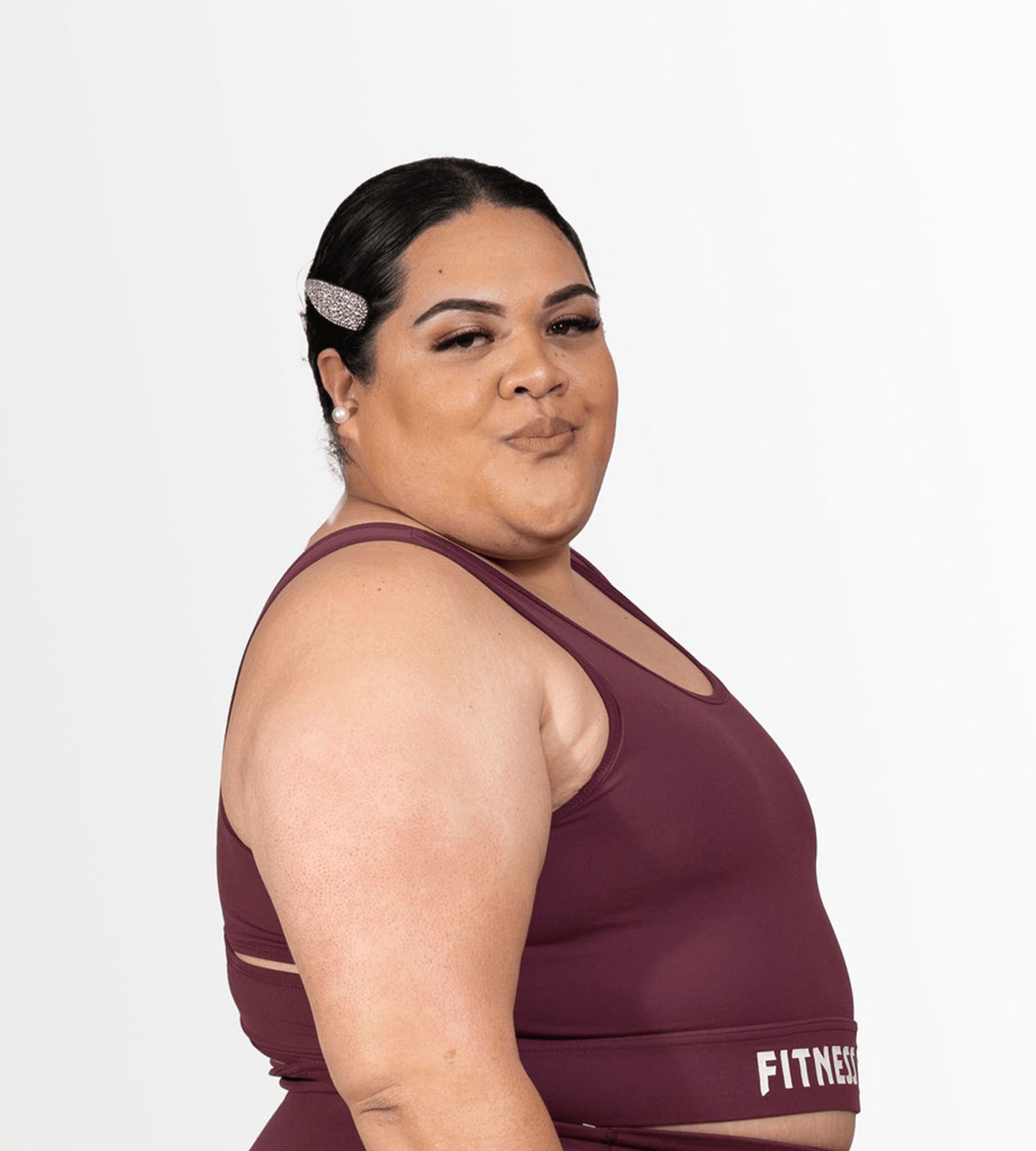 Deep Pink Crossing Straps Crop