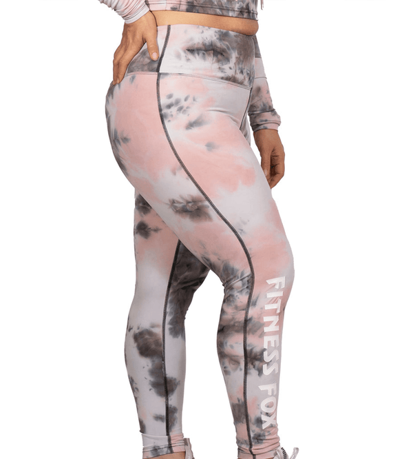 Tie Dye Pink Full Length Scrunch Bum Leggings
