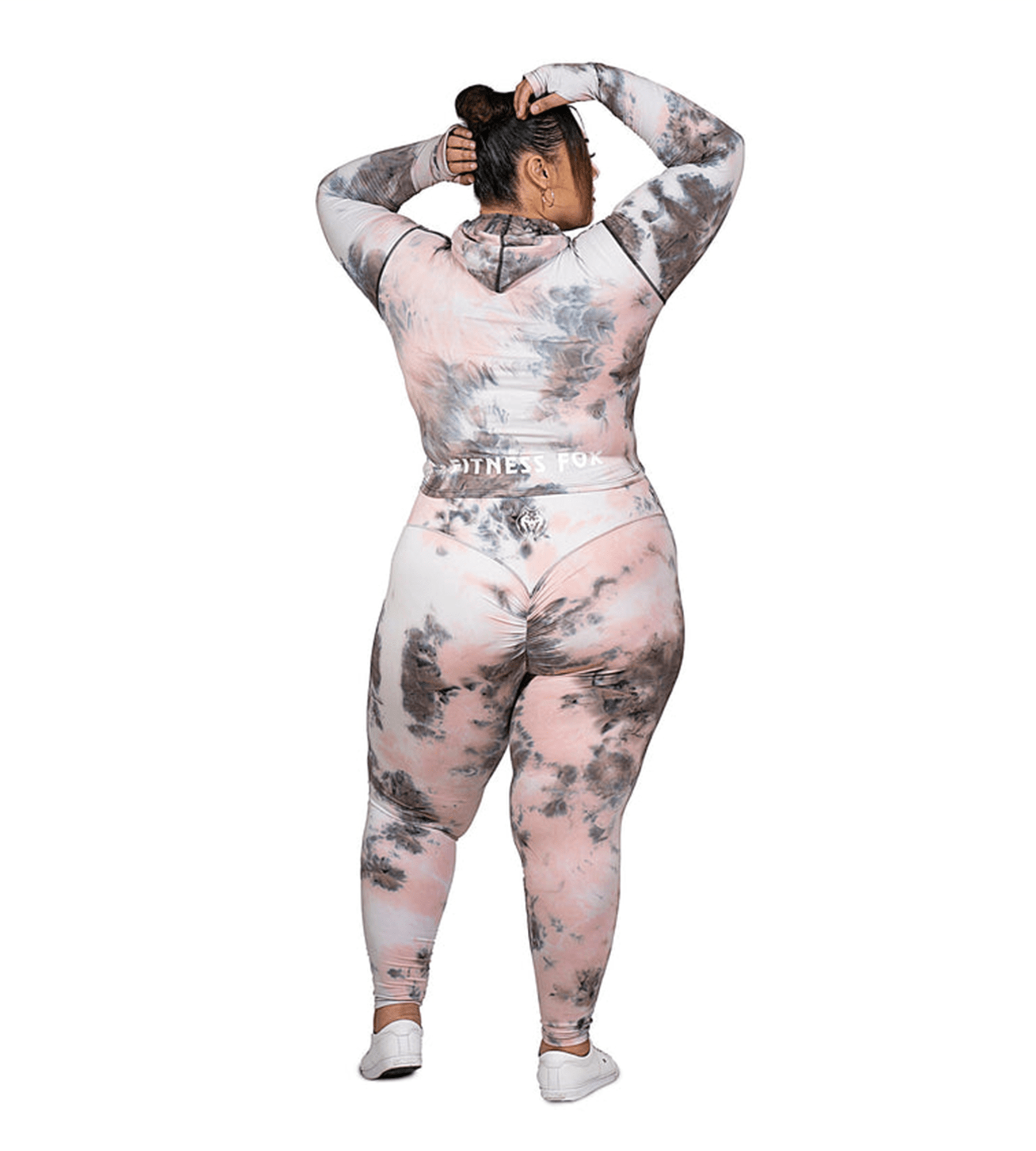 Tie Dye Pink Full Length Scrunch Bum Leggings