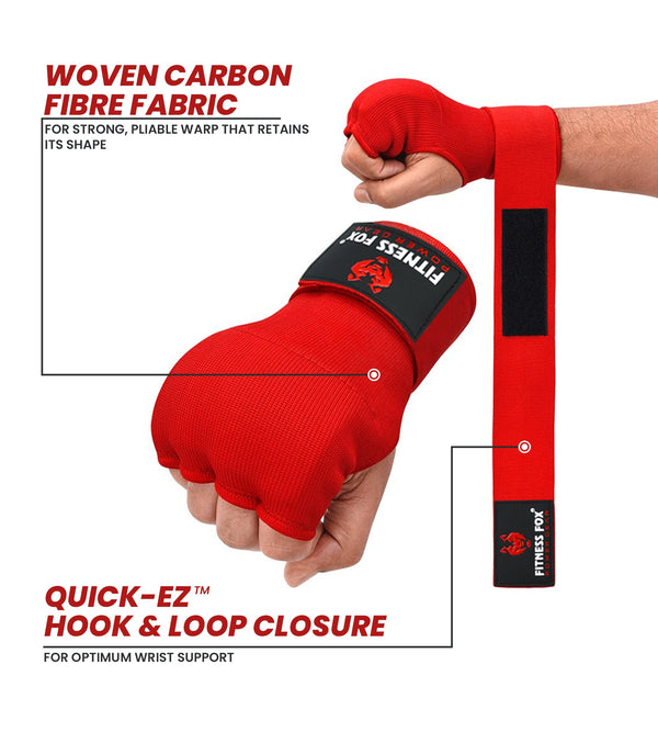 Quick Wraps For Boxing (Red)