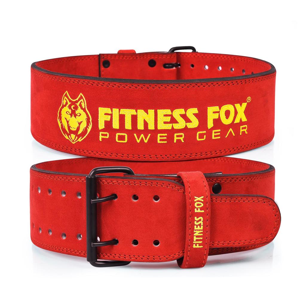 FITNESS FOX Double Prong 13mm Powerlifting Belt- Gym Workout